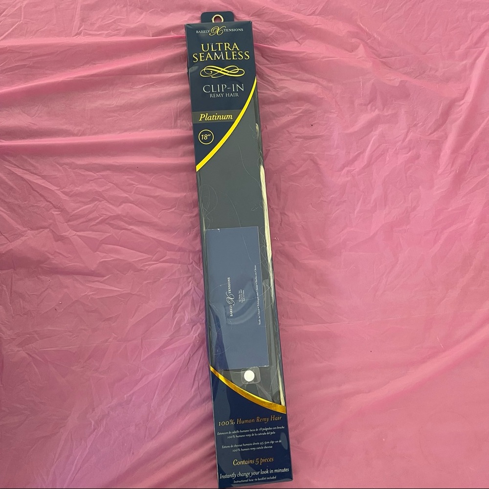 100% Remy Human Hair Platinum Clip In Extensions